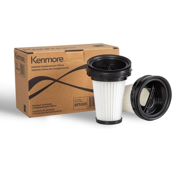 Kenmore SF1001 2-Count Replacement Washable HEPA Filters for DS2000