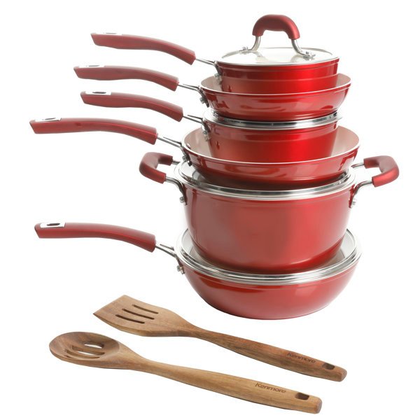 Kenmore 12 Pieces Aluminum Non Stick Cookware Set