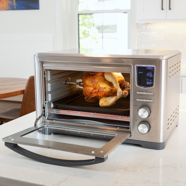 Kenmore 25 Qt. 11 in 1 Digital Air Fryer Convection Toaster Oven Rotisserie