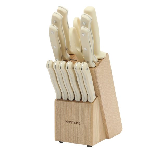 Kenmore Stainless Steel 14-Piece Knife Block Set