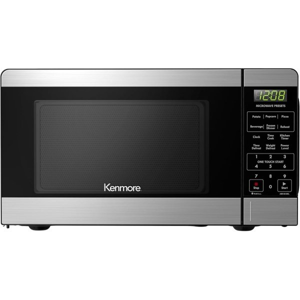 Kenmore KMCMV207S2-07 Countertop Microwave 6 Auto-Preset Menus, Child Lock