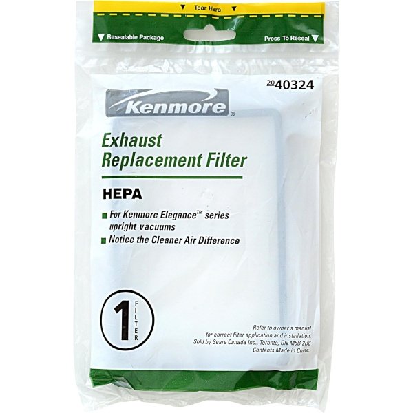 40324 Kenmore HEPA Exhaust Vacuum Filter. Genuine Kenmore Filter for Canister
